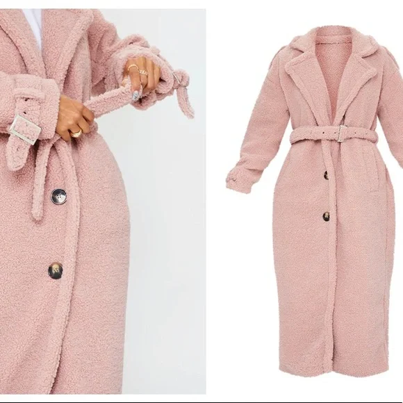 Rose Borg Oversized Belted Coat - Picture 2 of 6